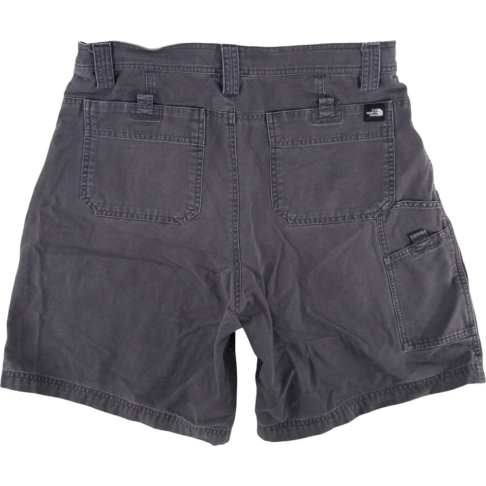 The North Face Mens 36 Utility Shorts Charcoal Grey Cotton Canvas Gorpcore Y2K